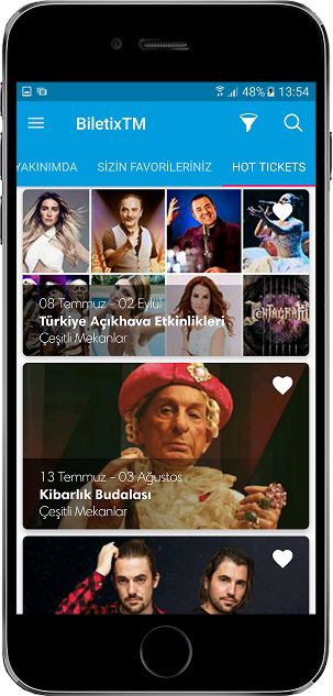 Biletix app screenshot