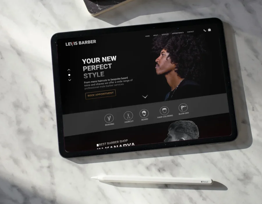 Barber Shop Webpage Design