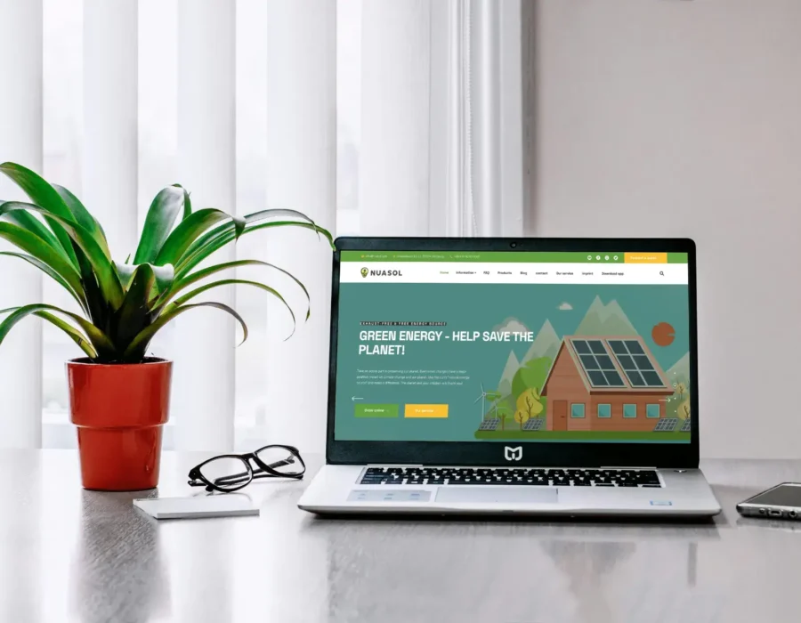 NuaSol Website (WordPress, Customized Theme)